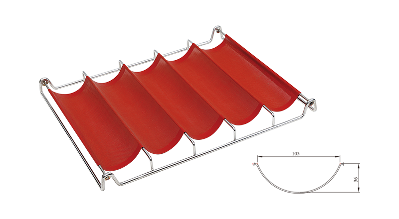 Silicone Baguette Tray-5 Rows